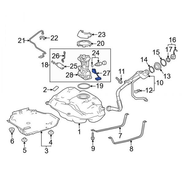 Fuel Sender and Hanger Assembly