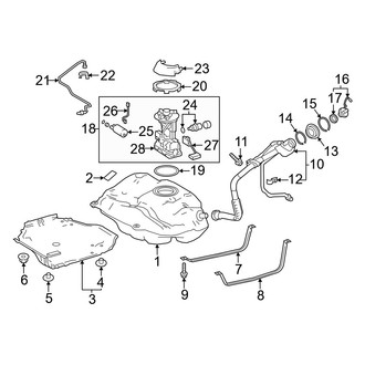 Toyota OE - Fuel System Components (Hatchback)