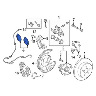 Toyota OE - Rear Disc Brake Pad Set