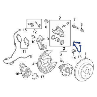 Toyota OE - Rear Left Brake Hydraulic Hose