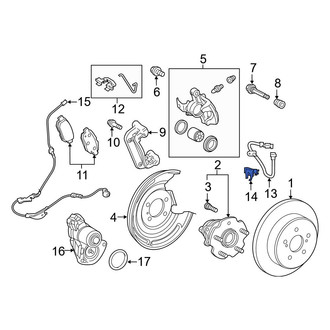 Toyota OE - Right Brake Hydraulic Line Bracket