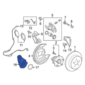 Toyota OE - Rear Parking Brake Actuator