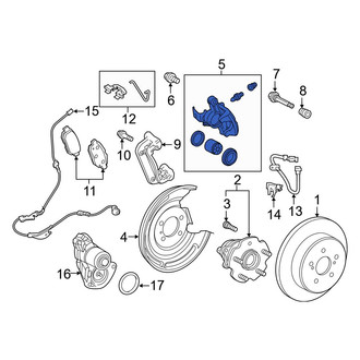 Toyota OE - Rear Left Disc Brake Caliper