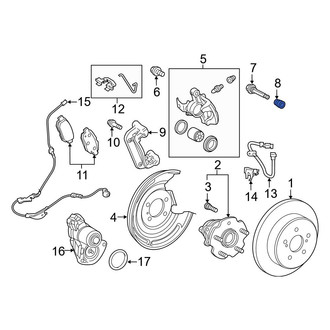 Toyota OE - Rear Disc Brake Caliper Pin Boot