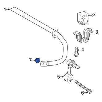 Toyota OE - Front Suspension Stabilizer Bar Link Nut