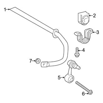 Toyota OE - Rear Suspension - Stabilizer Bar & Components (Hatchback)