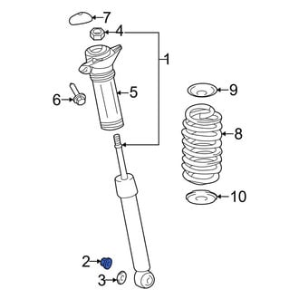 Toyota OE - Lower Suspension Shock Absorber Nut