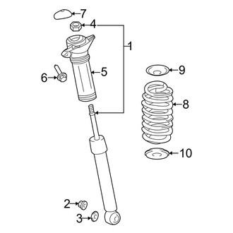 Toyota OE - Rear Suspension - Shocks & Components (Hatchback)