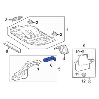 Toyota OE - Rear Right Frame Rail End