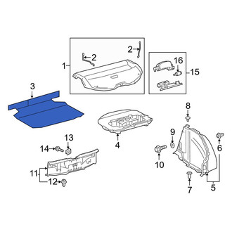 Toyota OE - Rear Floor Mat