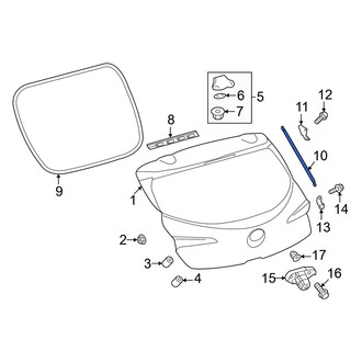 Toyota OE - Left Liftgate Lift Support