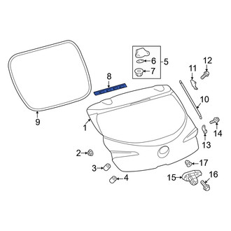 Toyota OE - Rear Liftgate Hinge Cover