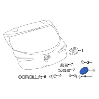Toyota OE - Rear Liftgate Finish Panel