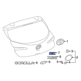 Toyota OE - Rear Hatch Emblem