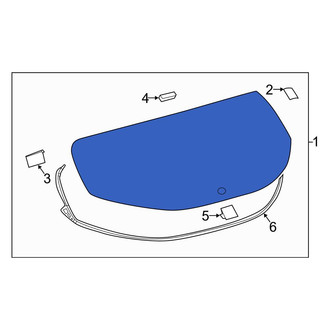 Toyota OE - Rear Liftgate Glass