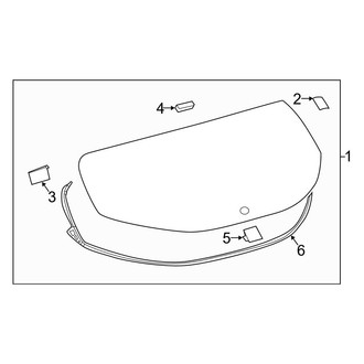 Toyota OE - Lift Gate - Glass (Hatchback)
