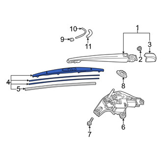 Toyota OE - Rear Wiper Blade