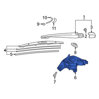 Toyota OE - Rear Wiper Motor
