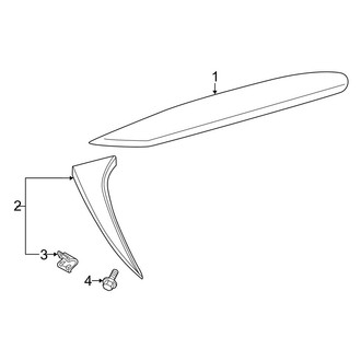 Toyota OE - Lift Gate - Rear Spoiler (Hatchback)