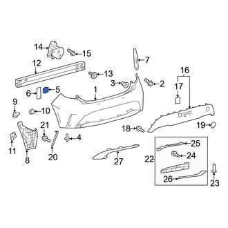 Toyota OE - Rear Bumper Cover Insulator