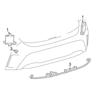 Toyota OE - Rear Bumper - Electrical Components (Hatchback)