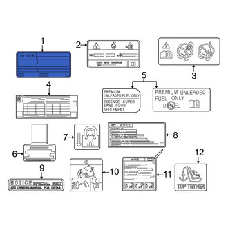Toyota OE - Emission Label