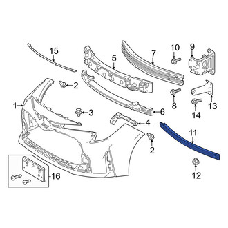 Toyota OE - Front Lower Bumper Impact Bar