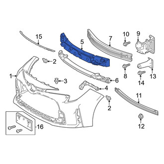 Toyota OE - Front Upper Bumper Impact Absorber