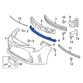 Toyota OE - Front Lower Bumper Impact Absorber