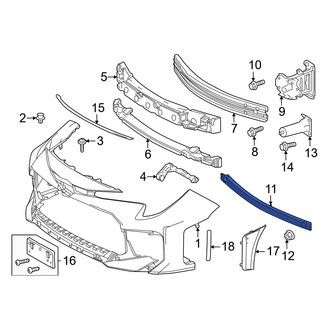 Toyota OE - Front Lower Bumper Impact Bar