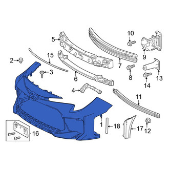 Toyota OE - Front Bumper Cover