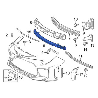 Toyota OE - Front Lower Bumper Impact Absorber