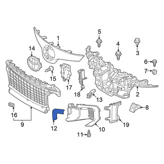 Toyota OE - Front Grille Molding