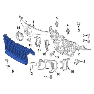 Toyota OE - Front Left Grille