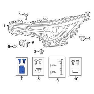 Toyota OE - Right Upper Outer Headlight Bracket