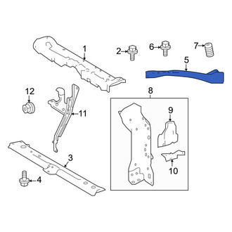 Toyota OE - Front Left Radiator Support Tie Bar Extension