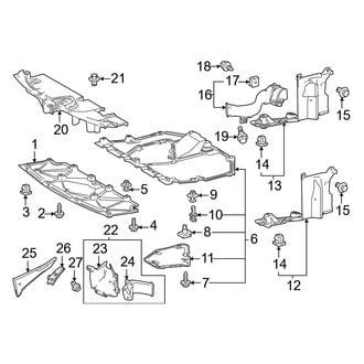Toyota OE - Radiator Support - Splash Shields
