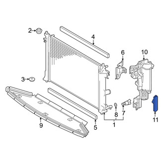 Toyota OE - Front Radiator Support Air Deflector