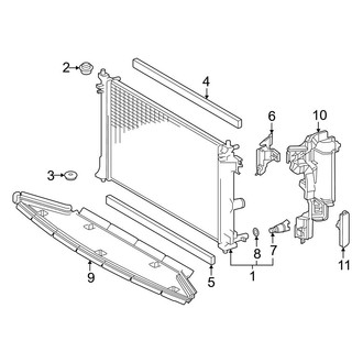 Toyota OE - Cooling - Radiator & Components (Radiator & Mounting)