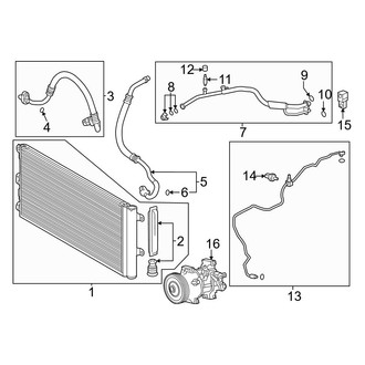 Toyota OE - Air Conditioner & Heater - Condenser, Compressor & Lines