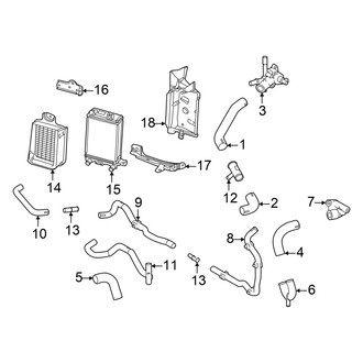 Toyota OE - Cooling - Radiator & Components (Reservoir and Hoses, With Sub Radiator)