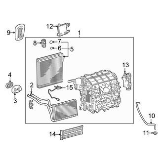 Toyota OE - Air Conditioner & Heater - Evaporator & Heater Components