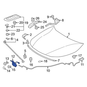 Toyota OE - Front Hood Latch