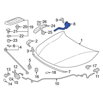 Toyota OE - Front Right Hood Hinge