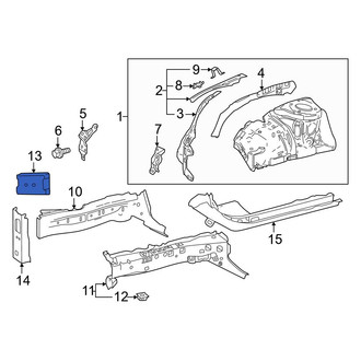 Toyota OE - Front Right Frame Rail End