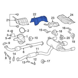Toyota OE - Center Front Floor Pan Splash Shield