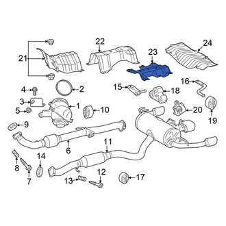 Toyota OE - Center Rear Floor Pan Splash Shield