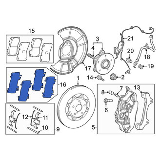 Toyota OE - Front Disc Brake Pad Shim Kit