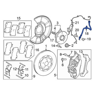 Toyota OE - Front Left Brake Hydraulic Hose