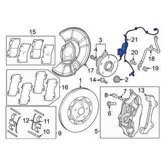 Toyota OE - Front Left ABS Wheel Speed Sensor